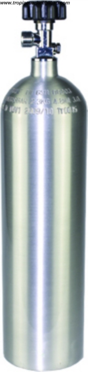 Bombona de Aluminio de CO2 2L (Salida lateral)